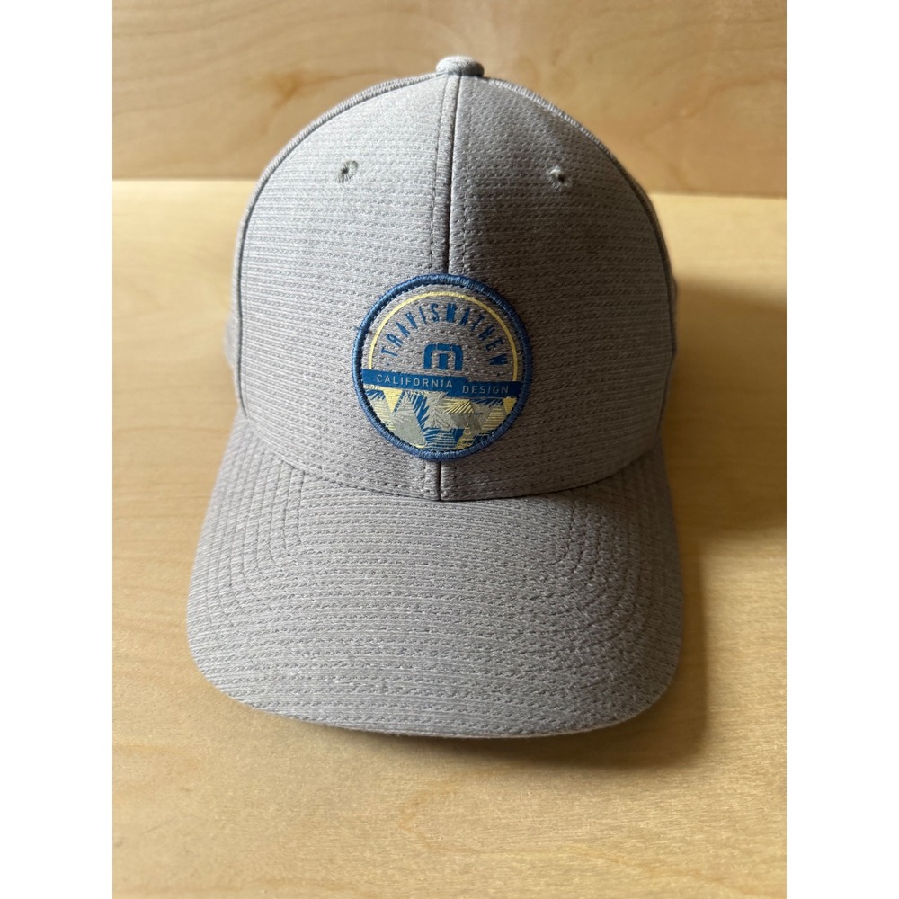 TravisMathew 110 One Ten Flexfit Tech Snapback Hat Grey California Design Cap